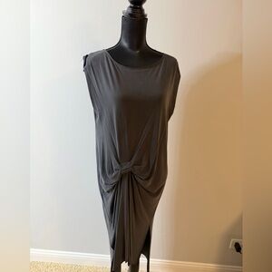 Mod REF Women’s Sleeveless Slate Twist-Front Midi Dress M